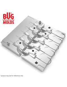 Aluminum CNC Mold Jig Head Jigpara Head 3,5-7g 5-cav: 3,5-5-5-5-7g ID L1885 2