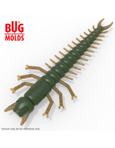 Fishing soft bait mold Hellgrammite 8 inch model ID W1080 from Bugmolds