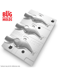 Aluminum CNC Mold Pilker Deracoup Tail Spinner 14-18g 3-cav: 14-16-18g ID L1915