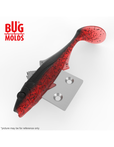 Fishing soft bait mold Y-HorseMackerel 4 inch model ID DPA085 from Bugmolds