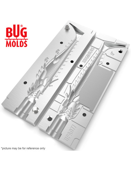 Fishing soft bait mold Y-DragonFish 5 inch model ID DPA077 from Bugmolds