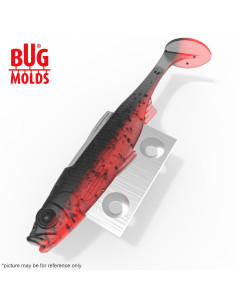 Fishing soft bait mold BM-AlburnusSwim 3 inch model ID DPA092 from Bugmolds