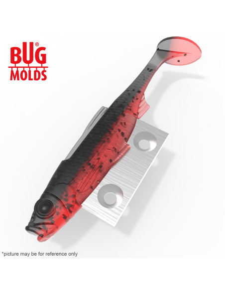 Fishing soft bait mold BM-AlburnusSwim 3 inch model ID DPA092 from Bugmolds