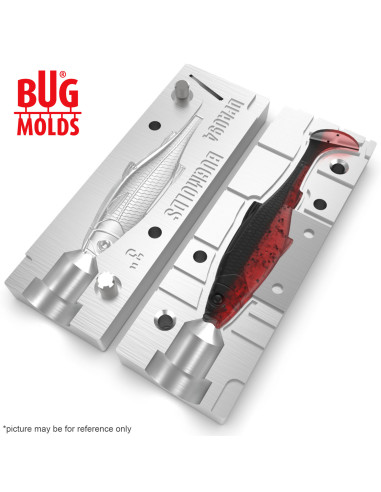Fishing soft bait mold BM-RoachSwim 3 inch model ID DPA094 from Bugmolds