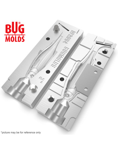 Fishing soft bait mold BM-RoachSwim 3 inch model ID DPA094 from Bugmolds