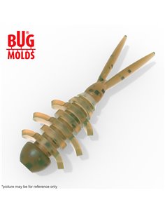 Fishing soft bait mold AmiAmiMicro 1,5 inch model ID C803 from Bugmolds