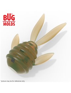 Fishing soft bait mold IceBeetle 0,75 inch model ID C804 from Bugmolds