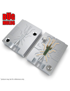 Fishing soft bait mold GrassHopper 1 inch model ID B102 from Bugmolds 2