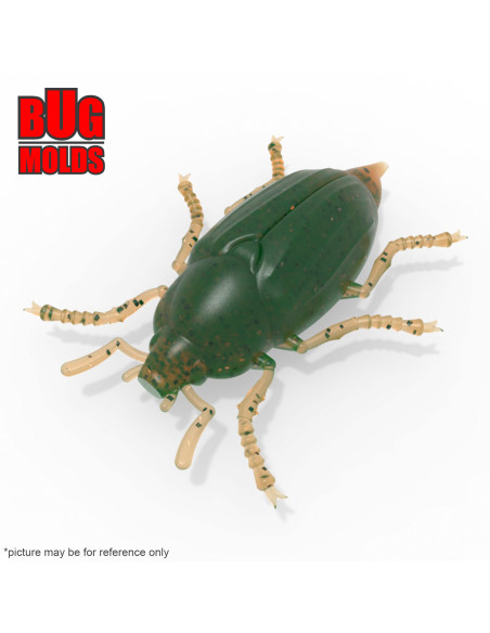 Fishing soft bait mold MayBugBait 1,3 inch model ID B125 from Bugmolds