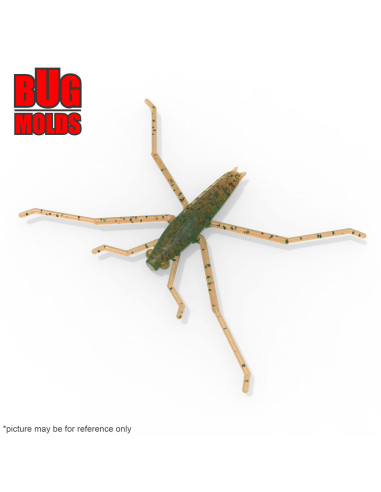 Fishing soft bait mold WaterStriderBait 0,8 inch model ID B126 from Bugmolds