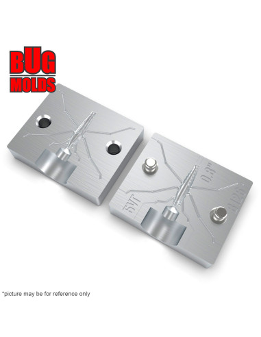 Fishing soft bait mold WaterStriderBait 0,8 inch model ID B126 from Bugmolds