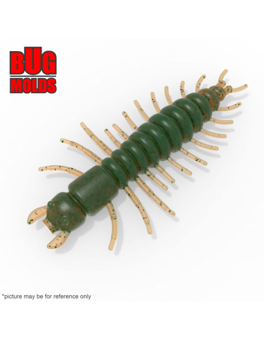 Fishing soft bait mold Hellgrammite 3 inch model ID B170 from Bugmolds