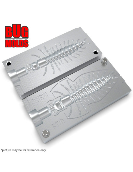 Fishing soft bait mold Hellgrammite 3 inch model ID B170 from Bugmolds