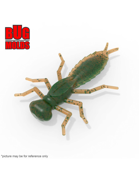 Fishing soft bait mold DragonFly 1,5 inch model ID B76 from Bugmolds