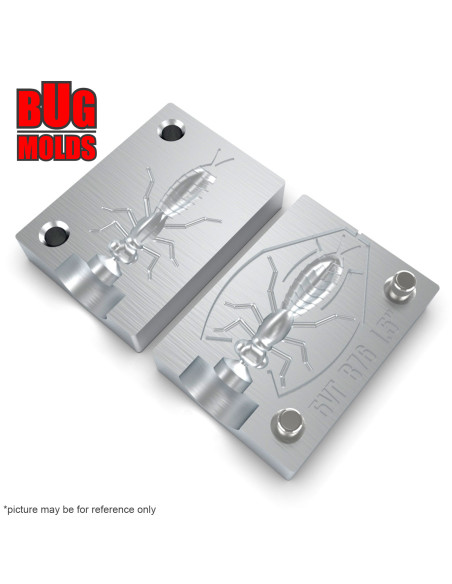 Fishing soft bait mold DragonFly 1,5 inch model ID B76 from Bugmolds