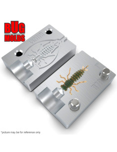 Fishing soft bait mold Larva 1 inch model ID B78 from Bugmolds 2